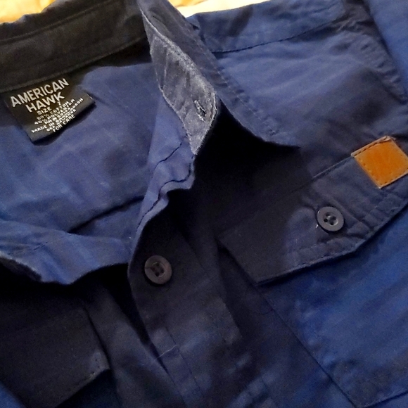 S.7 Little Man's Button Down *American Hawk* - Picture 2 of 2